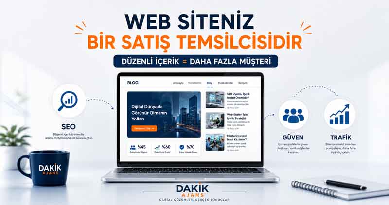 Web Siteniz Bir Vitrin Değil, Bir Satış Temsilcisidir: Neden Düzenli İçerik Üretmelisiniz?
