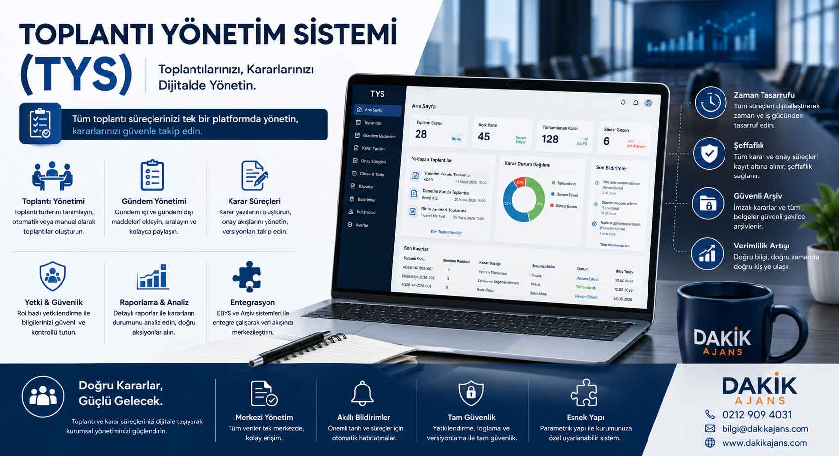 Toplantı Yönetim Sistemi (TYS) Nedir? Kurumlarda Karar Süreçlerini Dijitalleştirmenin En Etkili Yolu